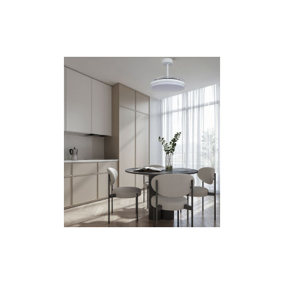 Ventilador Mod. LUNA S de MANTRA en blanco | Luz Alcalá