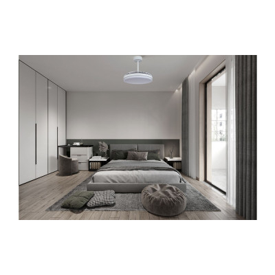 Ventilador Mod. LUNA M de MANTRA en blanco | Luz Alcalá
