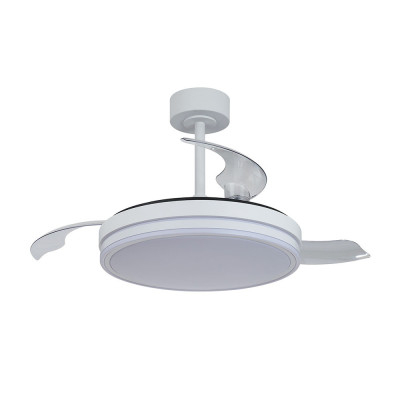 Ventilador Mod. LUNA M de MANTRA en blanco | Luz Alcalá