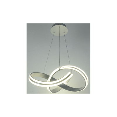 Lámpara cromo colección DOBLE CURVA LED | LuzAlcala.com