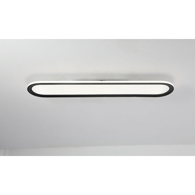 Plafón de cocina negro LED 100cm | LuzAlcala.com
