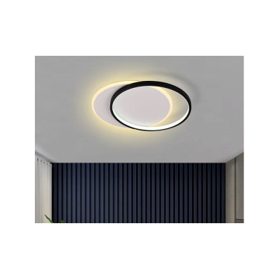 Plafón colección CIRCLE NEGRO 45cm | LuzAlcala.com