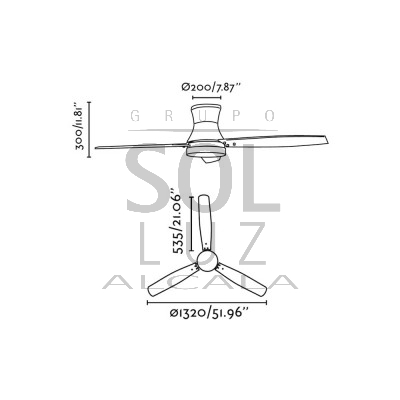 Ventilador FARO de la colección TONSAY 33386