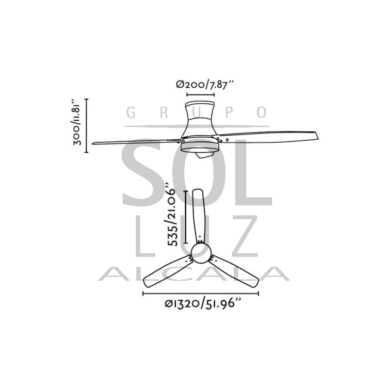 Ventilador FARO de la colección TONSAY 33386